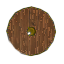 Бронзовый круглый щит